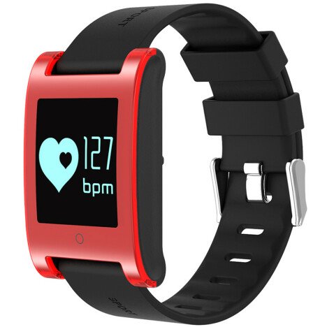 Bratara Fitness iUni DM68, Waterproof, Display OLED, Pedometru, Monitorizare puls, Notificari, Rosu